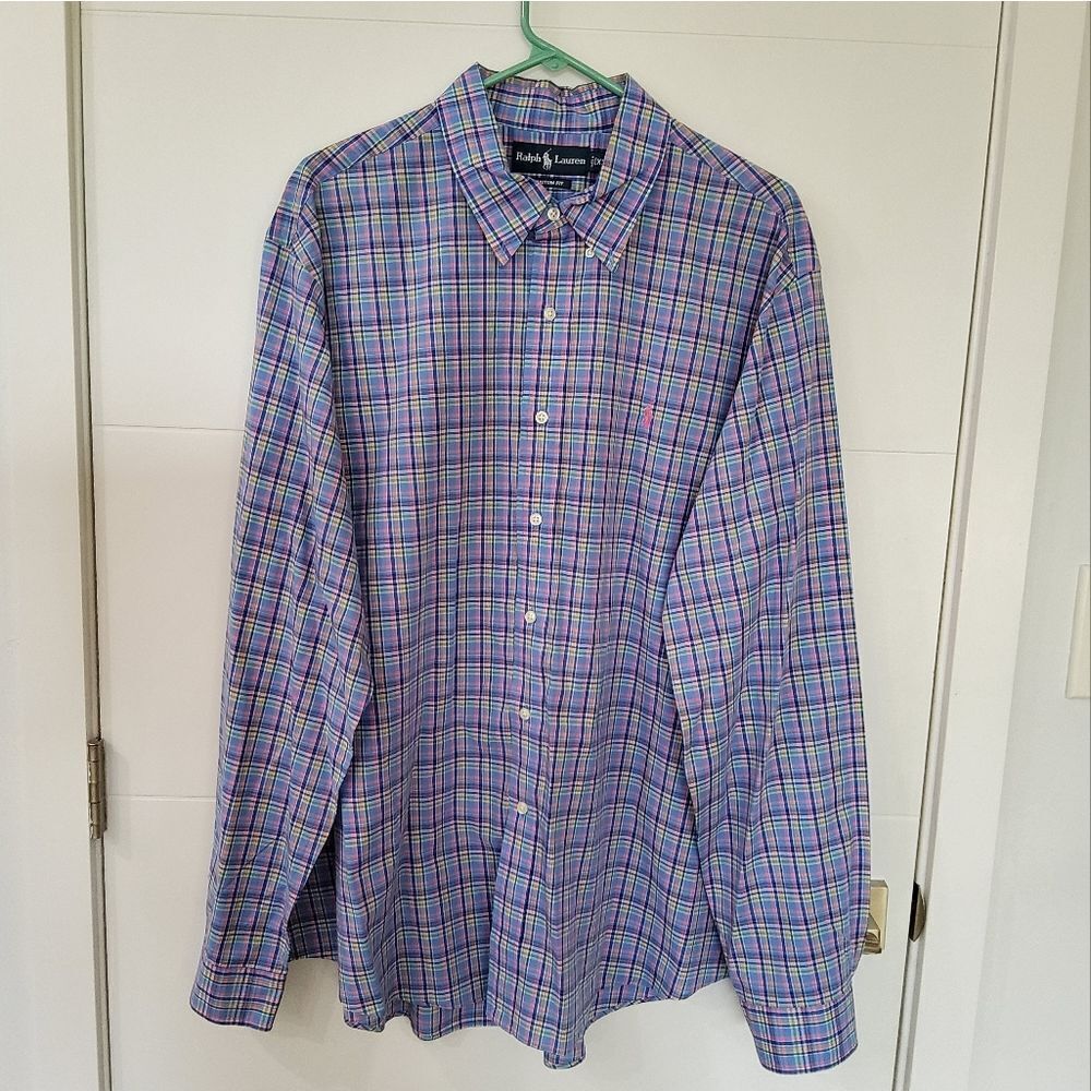 Ralph Lauren Blue Label Plaid Shirt Size XXL